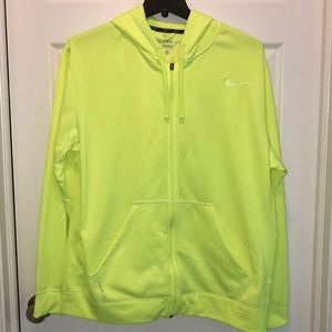 Men’s size XL  Neon Nike hoodie